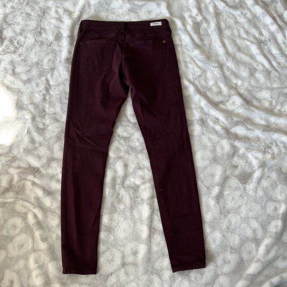 Big Star Alex Skinny Burgundy Jeans Size 27 - Picture 6 of 12